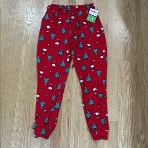 Snoopy Christmas Pajama Pants - Red